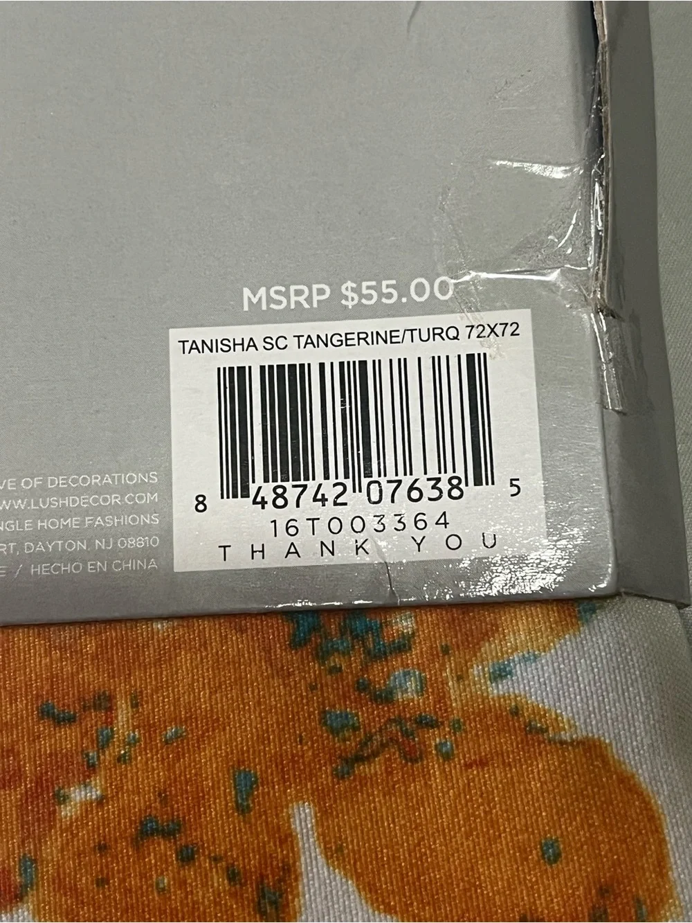 Lush Décor Tanisha Floral Shower Curtain
